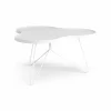Swedese Flower mono bord 84x90 cm H45 cm Ask vitlaserad