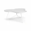 Swedese Flower mono bord 84x90 cm H39 cm Ask vitlaserad