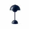 &Tradition Flowerpot portabel bordslampa VP9 Steel blue
