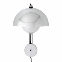 &Tradition Flowerpot VP8 vägglampa Chrome-plated