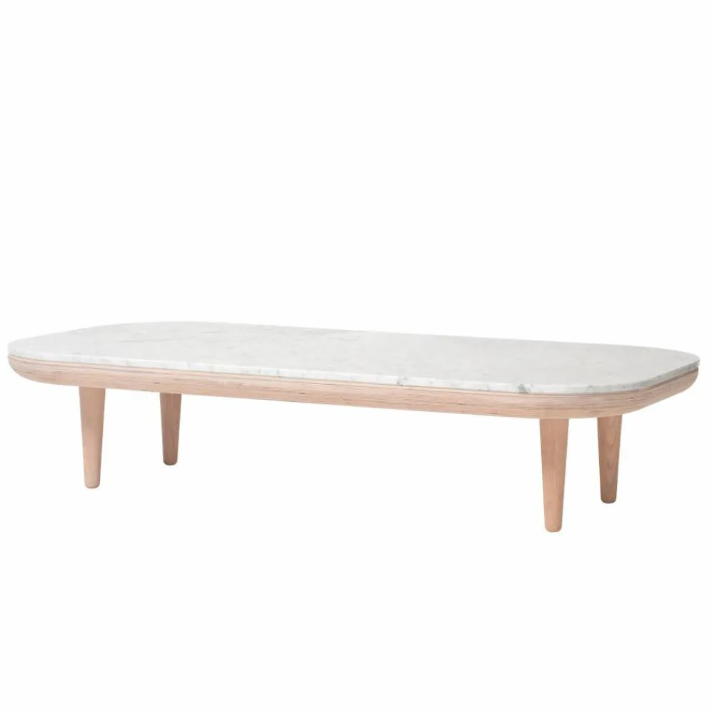 Hot &Tradition Fly bord SC5 ljus oljad ek + vit marmor