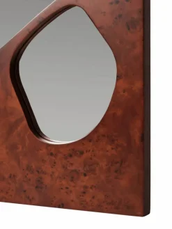 Ferm Living Folia spegel Dark stained burl 82 cm
