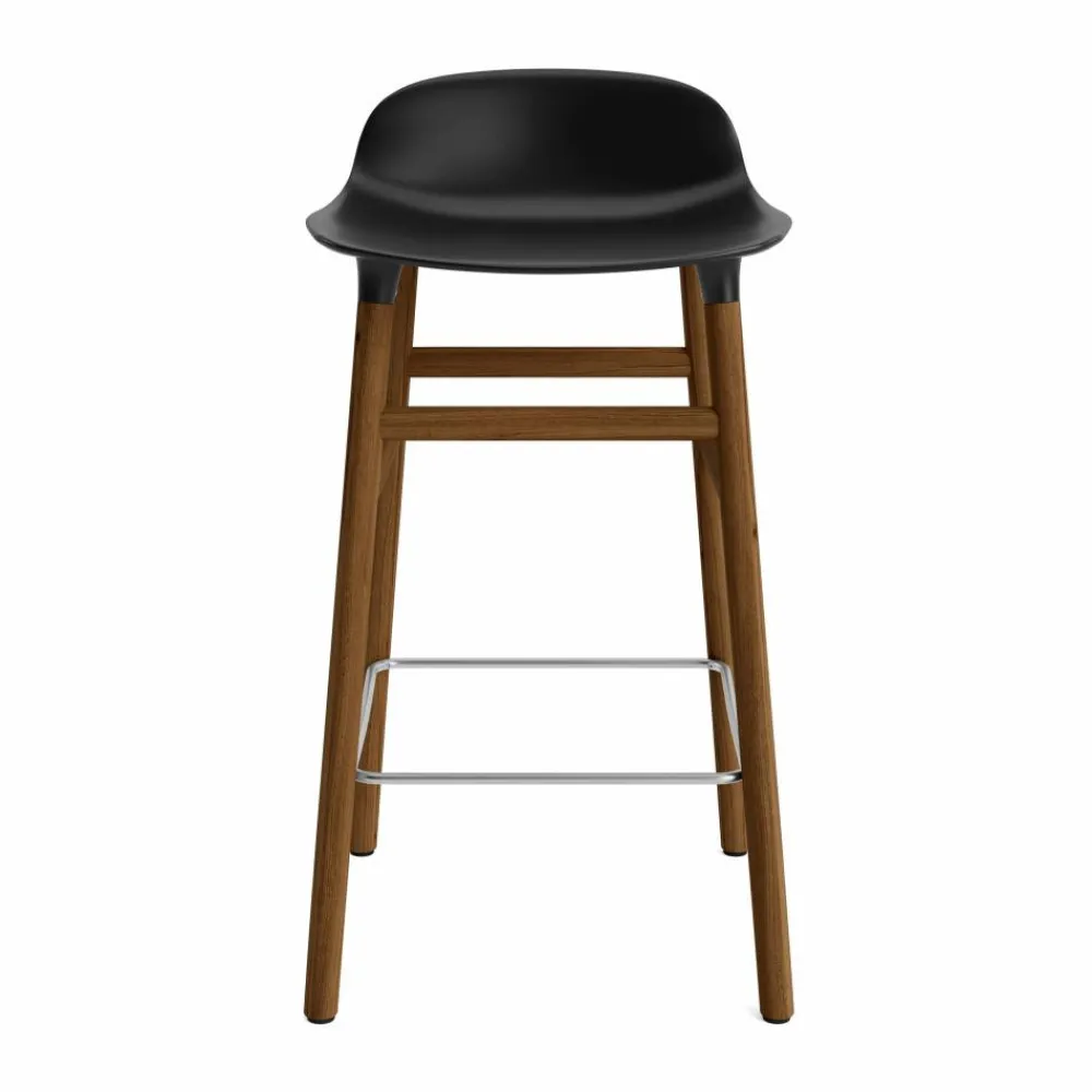 Normann Copenhagen Form Chair barstol valnötsben svart