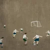 Best Fine Little Day Fotboll poster 50x70 cm Brun