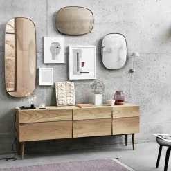 Best Muuto Framed spegel Grå 59x44 cm