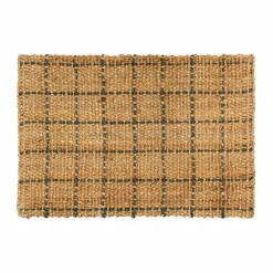 Dixie Freja dörrmatta rutig 60x90 cm Natural-dark grey