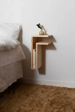 Clearance Maze F-shelf Play DIY vägghylla Pine right