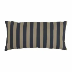 Garden Glory randig kudde Svart-beige 25x50 cm