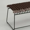 Garden Glory sittdyna med fransar Brun beige frans 38x120 cm