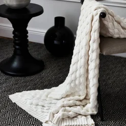 Classic Collection Gems pläd 130x170 cm Vit