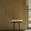 Discount Fritz Hansen Georg läderdyna med rem till pall/barstol Beige-brun