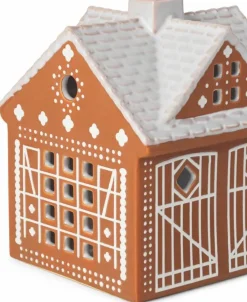 Kähler Gingerbread ljushus Christmas barn 11 5 cm