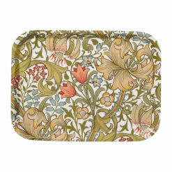 Klippan Yllefabrik Golden Lily liten bricka 20x27 cm Multi