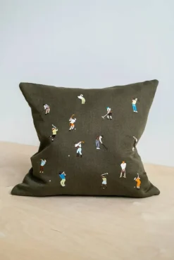 Fine Little Day Golfers kuddfodral 48x48 cm Green
