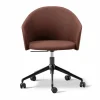 Sale Fredericia Furniture Gomo Armchair kontorsstol swivel base 5-star Blazer CUZ4D Dunalk-black