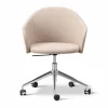 Clearance Fredericia Furniture Gomo Armchair kontorsstol swivel base 5-star Blazer CUZ47 Fairfield-polerad aluminium