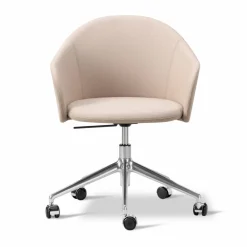 Clearance Fredericia Furniture Gomo Armchair kontorsstol swivel base 5-star Blazer CUZ47 Fairfield-polerad aluminium