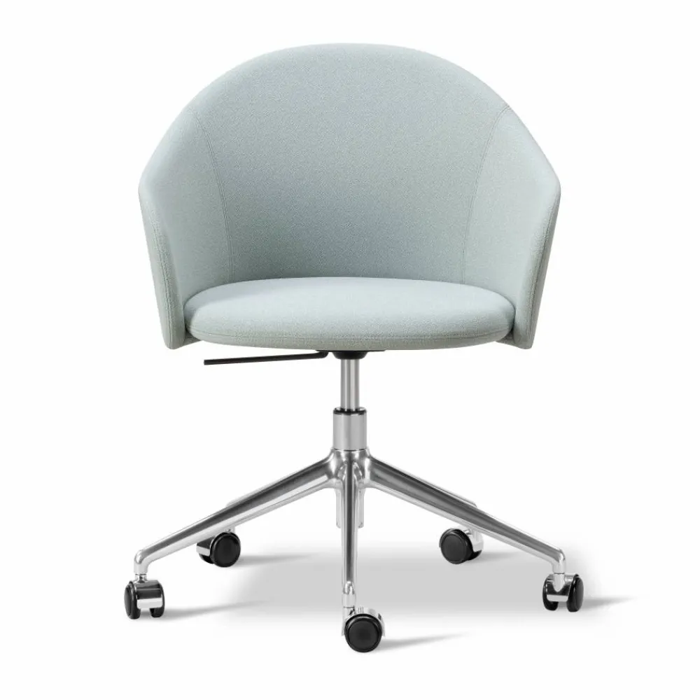 Outlet Fredericia Furniture Gomo Armchair kontorsstol swivel base 5-star Mylla 811-polerad aluminium