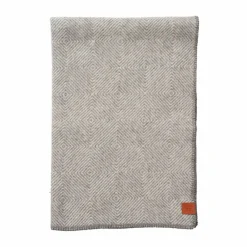 Online Klippan Yllefabrik Gooseye midi ullpläd 90x130 cm Grå