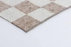 Outlet Tisca Gotland Design matta Special Edition Light brown-white nr. 2412 70x140 cm