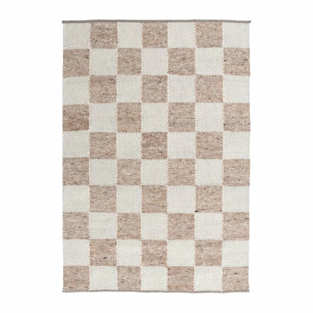 Hot Tisca Gotland Design matta Special Edition Light brown-white nr. 2412 200x200 cm