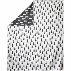 Outlet Fine Little Day Gran vävd filt 140x180 cm Svart-vit