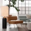 GUBI Gravity XL golvlampa grå marmor/canvas high