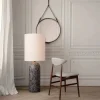 GUBI Gravity XL golvlampa vit marmor/vit high