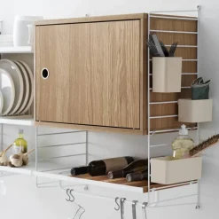 String Grid organizer 3 delar Beige