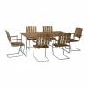 Grythyttan Stålmöbler Grythyttan matgrupp teak B31 170cm + 6st A2