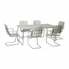 Grythyttan Stålmöbler Grythyttan matgrupp vit B31 170 cm + 6st A2