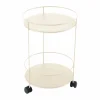 Outlet Fermob Guinguette sidobord med hjul Latte beige (beige)