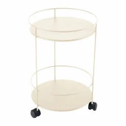 Outlet Fermob Guinguette sidobord med hjul Latte beige (beige)