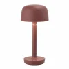 Clearance Scandi Living Halo portabel bordslampa 25 5 cm Burgundy