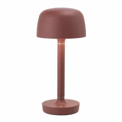 Clearance Scandi Living Halo portabel bordslampa 25 5 cm Burgundy