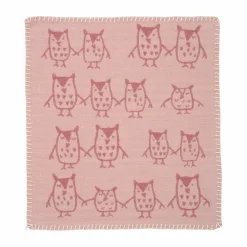 Barn Klippan Yllefabrik Hand in hand snuttefilt 34x40 cm Rose brown
