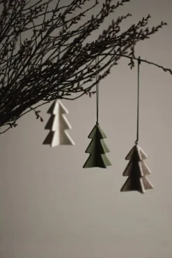 DBKD Hanging winter tree 7 cm Beige