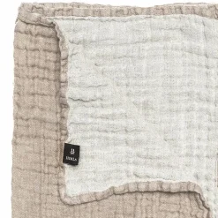 Himla Hannelin överkast beige-vit 260x260 cm