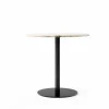 Discount Audo Copenhagen Harbour Column matbord Marble off white-svart stativ Ø80 cm