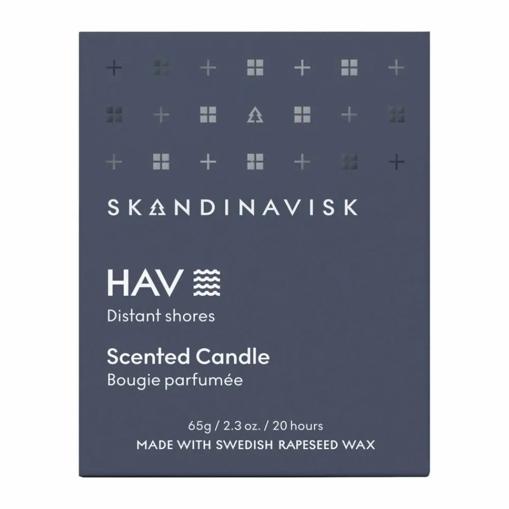 Skandinavisk Hav doftljus med lock 65 g