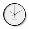 New Georg Jensen Henning koppel väggklocka Ø 30 cm Svart-vit