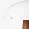 Hot &Tradition Herman SHY3 bordslampa walnut & cream marble textilsladd