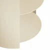 New Hem Hide sidobord Ø38x41 cm Light ivory textured