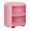 Online Hem Hide sidobord Ø38x41 cm Light pink textured