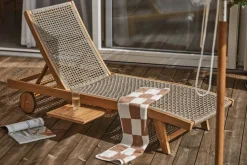 1898 Hisshult parasoll Ø270 cm Beige stripe-teak