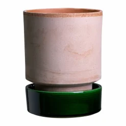 Sale Bergs Potter Hoff kruka Ø18 cm Raw Rosa-Emerald Green