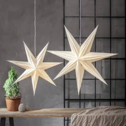 Clearance Star Trading Holly pappersstjärna 60 cm Vit