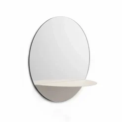 Normann Copenhagen Horizon spegel rund vit