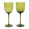 Discount Ferm Living Host vitvinsglas 30 cl 2-pack Moss Green