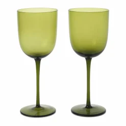 Discount Ferm Living Host vitvinsglas 30 cl 2-pack Moss Green
